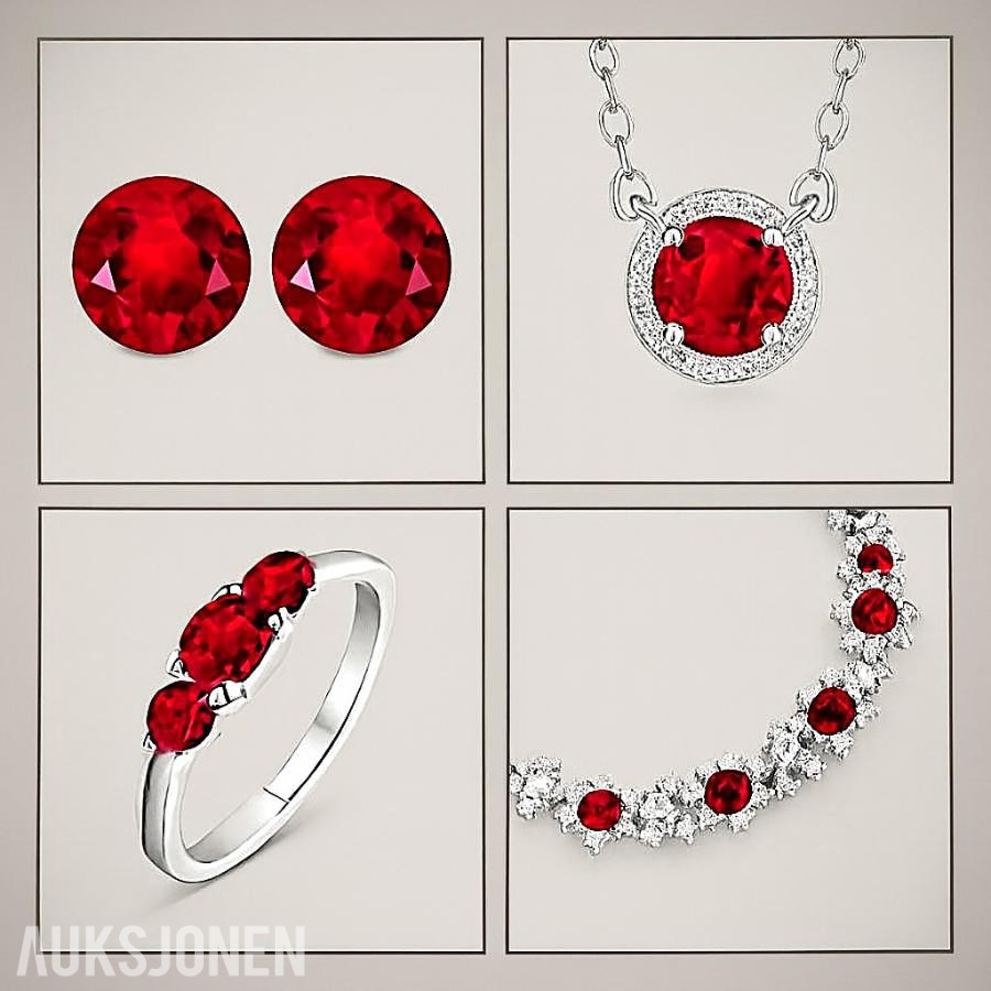 Vakker Rubin "Pigeon Blood" 2,50 CT med sertifikat